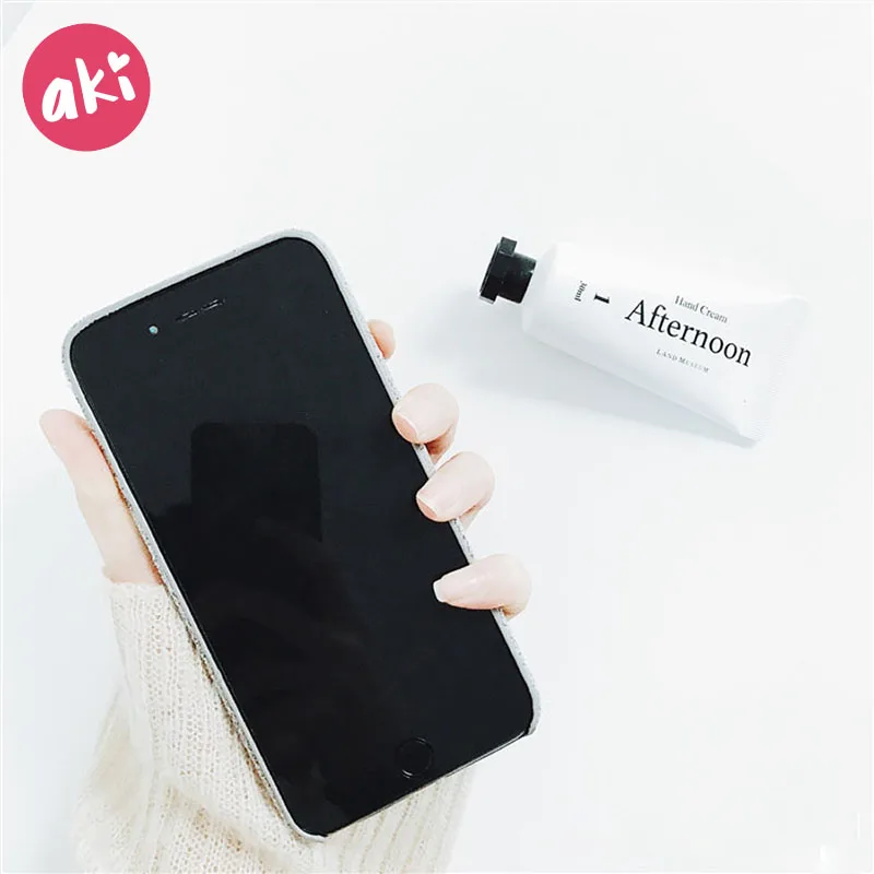 AKI Wool Hat Phone Case for iPhone 7 8 Plus 3D Cute Fur Cover 6 6s X Christmas Warm Winter |