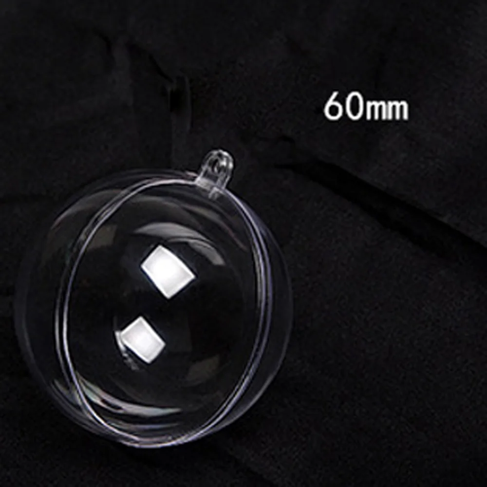 Clear Plastic Craft Ball Acrylic Transparent Christmas Baubles | Дом и сад