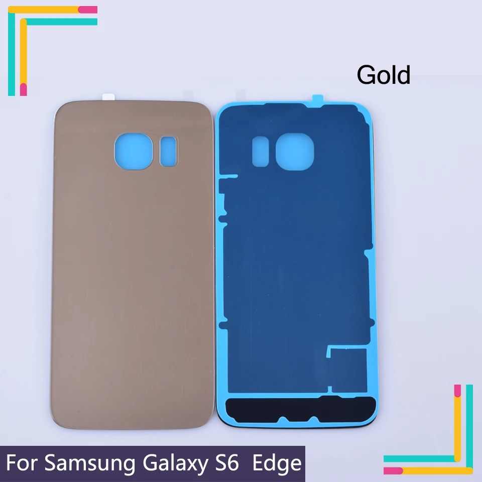 Высококачественная Новинка для Samsung Galaxy S6 S6edge Задняя стеклянная крышка