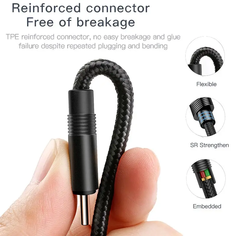 Baseus 3 в 1 Зарядка через usb кабель быстрой зарядки кабель синхронизации данных для iPhone Тип usb C Тип-c кабелем Micro USB кабель для samsung