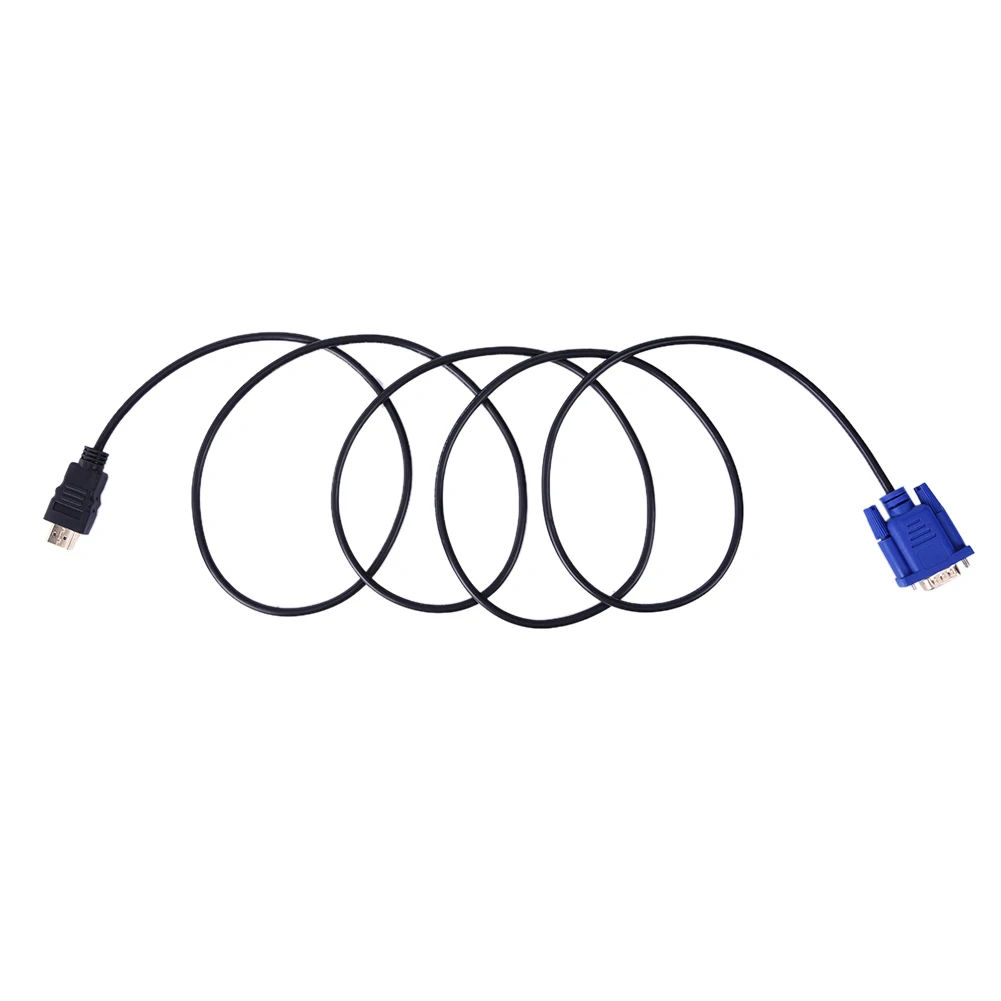 HDMI в VGA HD конвертер кабель аудио мужчин и женщин 1 8 м для ПК проектор цифровой ТВ