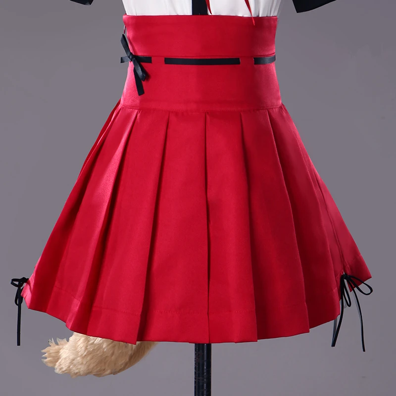 [Per-sale] аниме Fate/Grand Order сюзука гозен униформа/платье косплей костюм+ хвосты+ носки+ Ухо для Хэллоуина