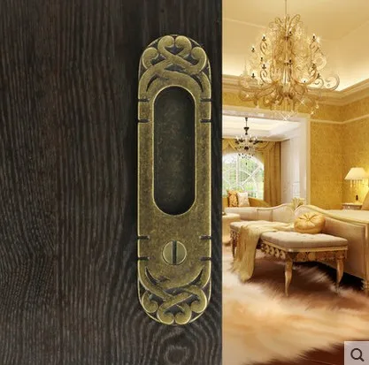 Бронза замок двери невидимый ручка copperhandle|door lock electronic|lock storage containersdoor hook |