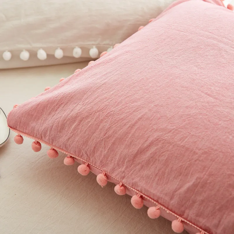 pillowcase x1 LOVINSUNSHINE/Высококачественная хлопковая наволочка; милая однотонная наволочка для девочек; 48X74 см; HK01 - Цвет: pillowcase x1