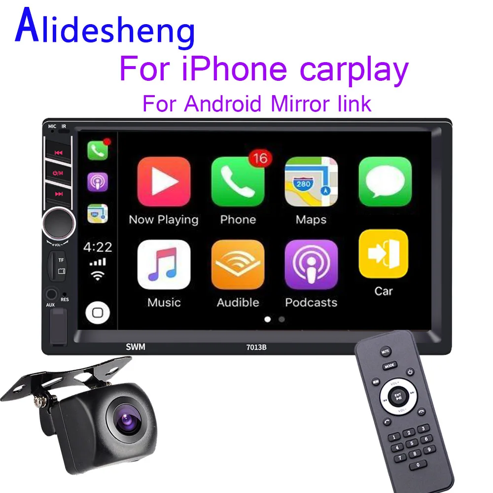Автомагнитола с Bluetooth 7 &quot 2 Din для Apple Android 8 1 Mirror link видеоплеер USB TF стереосистема