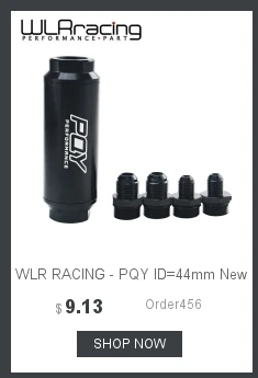 WLR RACING-OD: 58 мм Универсальный Топливный фильтр с 2 шт AN6/AN8/AN10 адаптер фитинги с 100 микрон стальной элемент WLR5573