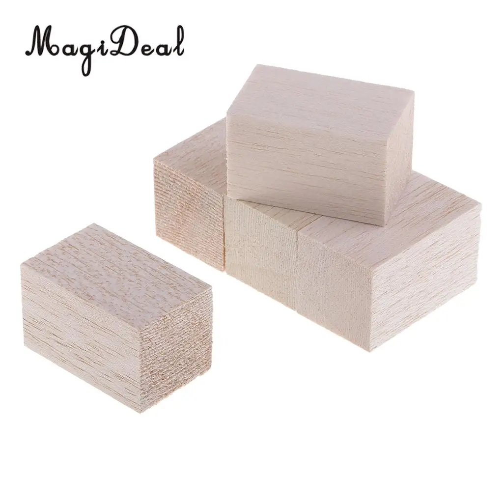 5pcs 50mm 5/10 шт. 50 мм/120 мм длиной незавершенной пробкового дерева блоки для фасовкиь деревянной палочкой стержень для Woodcrafts деревообрабатывающий Модель "Сделай своими руками", материалы - Цвет: 5pcs 50mm