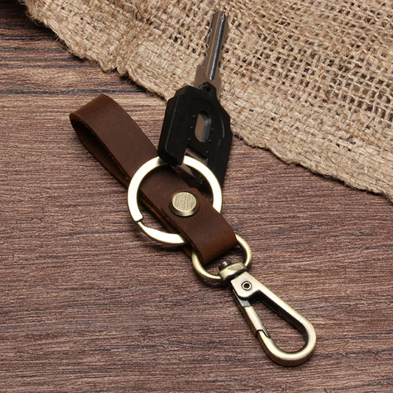1 шт. Съемный брелок для ключей кожаный ремень петля держатель кольцо QDD9252 |