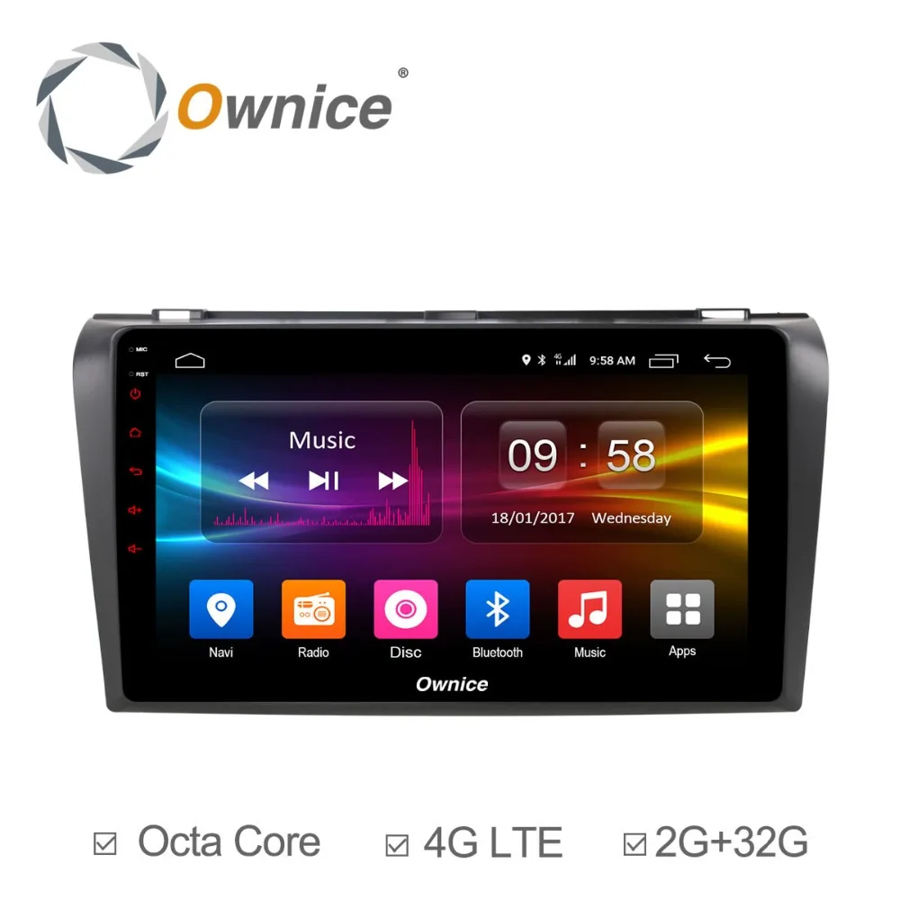 Ownice C500 + G10 Octa 8 ядерный android 1 автомобильный Радио CD dvd gps плеер для Mazda 3 2007-2012