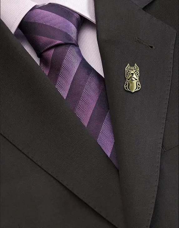 Оптовая продажа питбултерьера (Обрезанные уши) брошь женский/мужской подарок