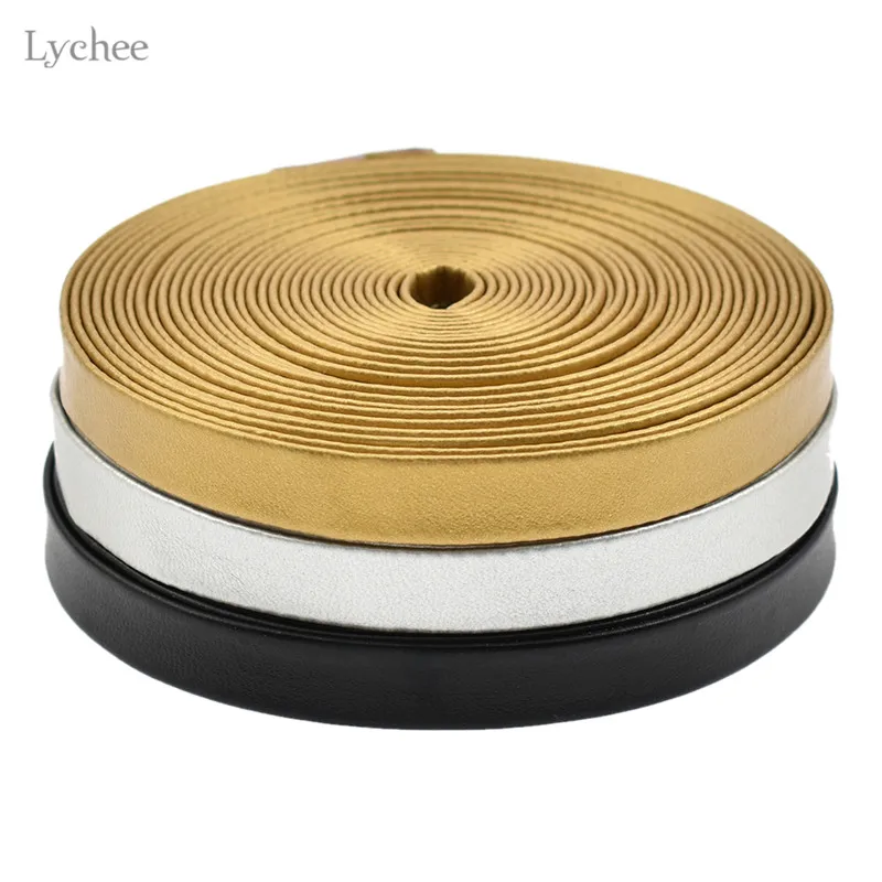 Lychee Life 5 м сплошной цвет из искусственной кожи ленты DIY ручной работы чокер ожерелье материал Одежда швейные изделия Аксессуары
