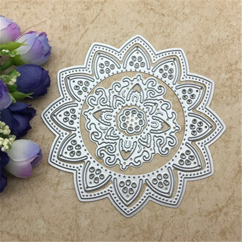 Новый цветок Doily металлические режущие штампы трафареты для DIY