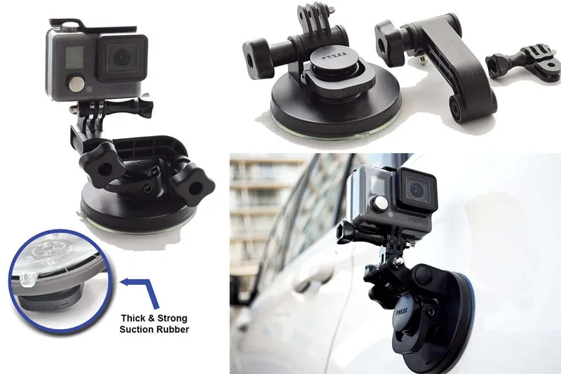 Держатель на присоске limitX для лобового стекла автомобиля LG 360 CAM Samsung Gear II 2 2017 Rollei