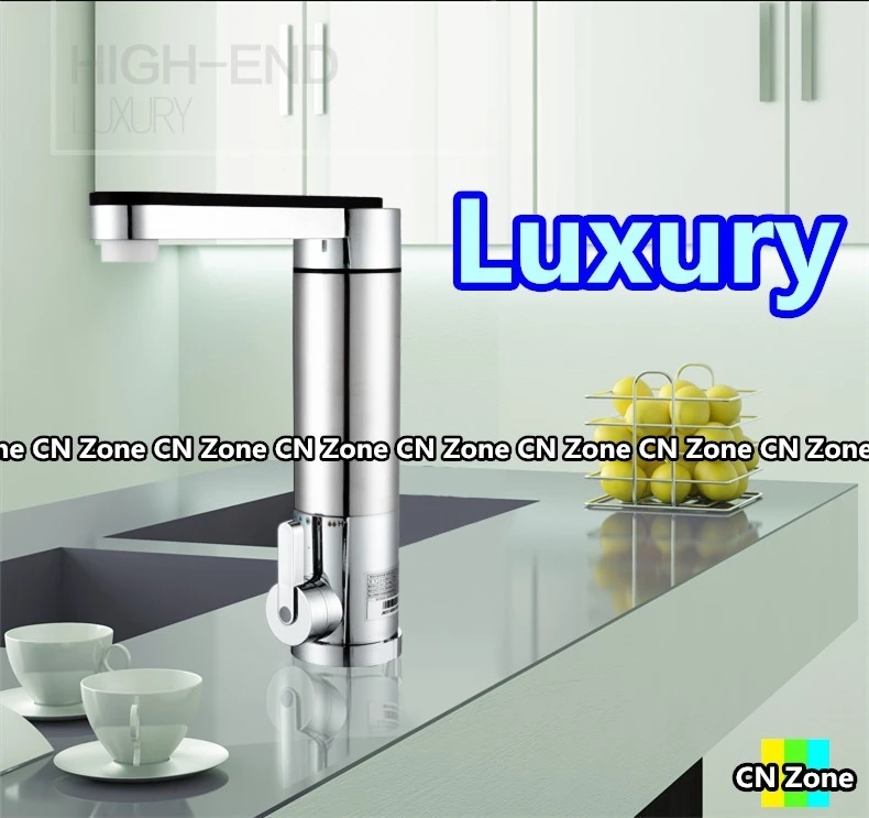 instant hot water tap electric Free shipping fast faucet heater tankless heating type 5kw kitchen cold dual-use stainless steel | Бытовая