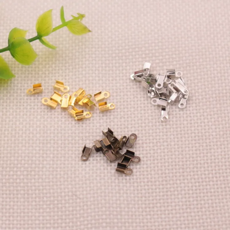 Горячая 100 шт кожаный зажим для изготовления браслета/украшения цепи DIY ювелирные