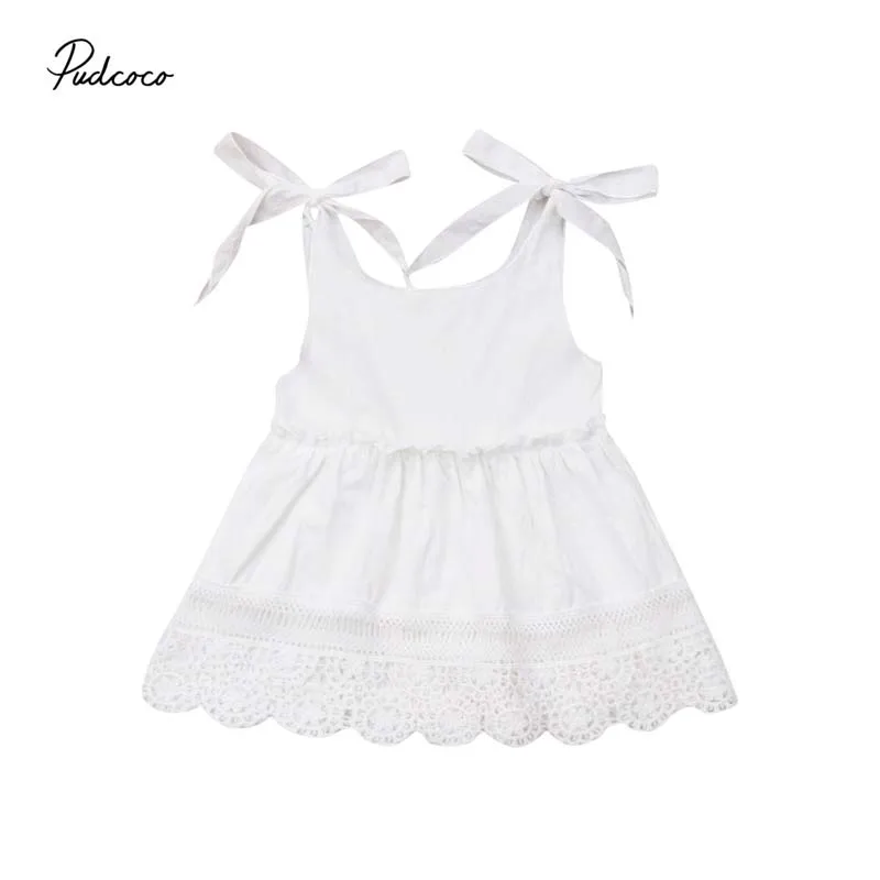 Брендовое кружевное платье без рукавов для маленьких девочек лето 2019 новый