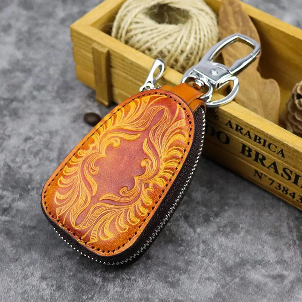 Мужская и женская голова Слои теплые держатели ключей от автомобиля из Тисненной