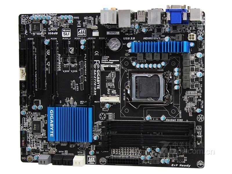 Gigabyte GA-Z77X-D3H DDR3 Motherboard USB3.0 32G Z77X-D3H Desktop SATAIII Systemboard PCI-E 3.0 Z77X LGA 1155 Z77 Used