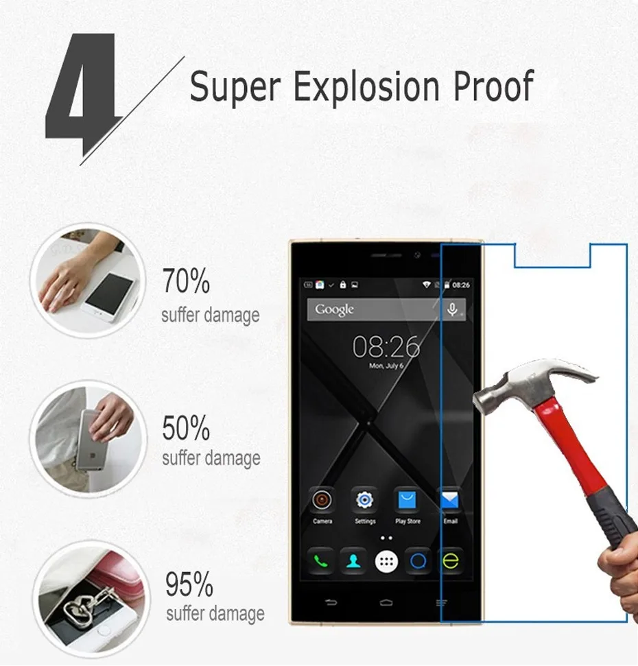 DOOGEE DG550 закаленное стекло 0,25 мм 9H Высокое качество протектор экрана Doogee DG700 F5 закаленное защитное стекло бренд Ferising