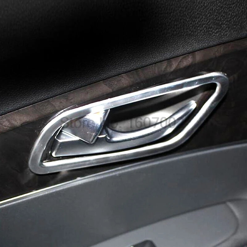 Для Kia Sorento L 2015 LHD ABS Хромированная внутренняя дверная ручка чаша чашка кольцо