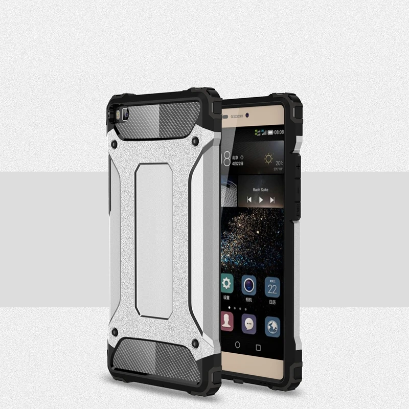 Для Huawei P8 Case Роскошные Оригинал Viumon Гибридный Обложка ПК Силиконовые Назад P 8