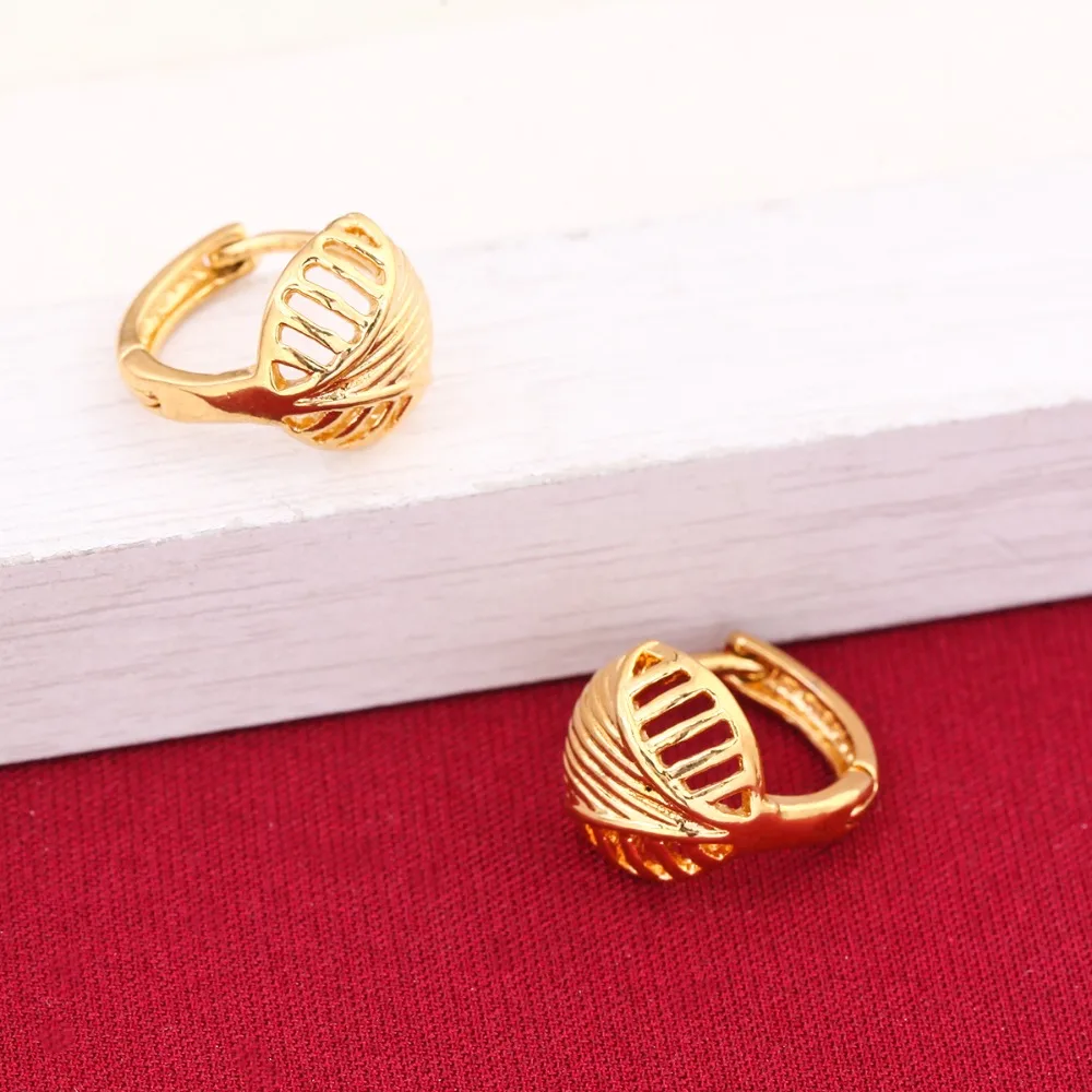 Оптовая продажа женские серьги золотого цвета эфиопское Эритрейское ювелирное