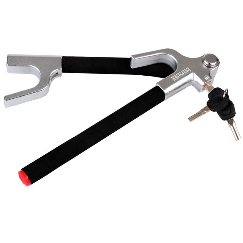 

Encell TS25 Car Folding Steering Wheel Lock Universal Stainless Steel Alloy Car Parking Safety Styling Accessories