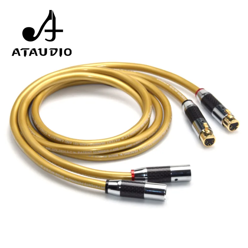 ATAUDIO Cardas 5C медный Hi Fi XLR кабель чистый OCC HIFI двойной папа мама соединительный