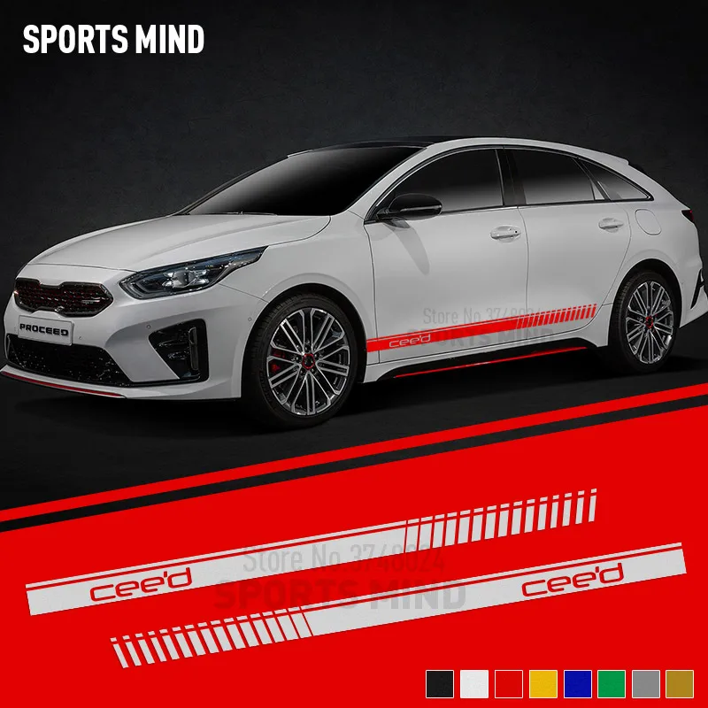1 пара Спорт Разум стайлинга автомобилей для KIA CEED SW автомобиля Стикеры s внешние