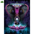 Алмазная Живопись Лотос змея вышивка крестом DIY Алмазная вышивка Кобра картины Стразы наклеенные картины по номерам