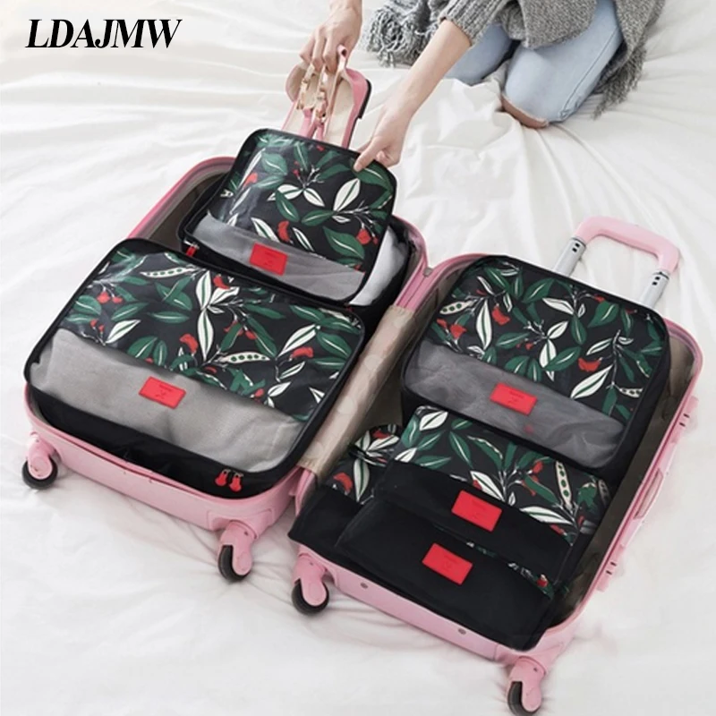 Дорожные Чехлы бренда LDAJMW 6 шт./компл. сумка для хранения одежды аккуратная