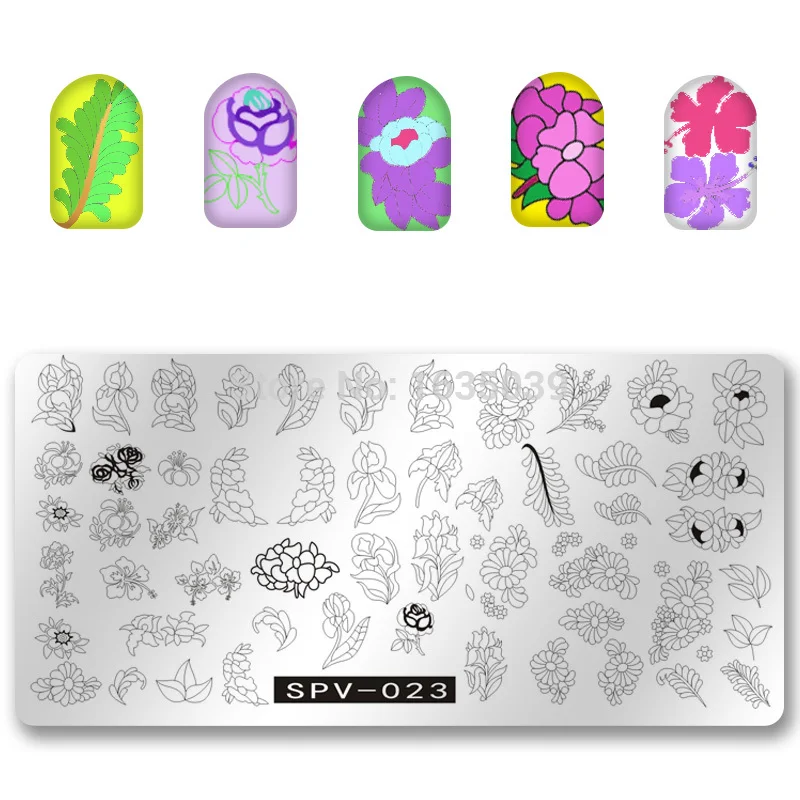 Высокое качество SPV дизайн ногтей шаблон изображение пластина Красота штамп диск