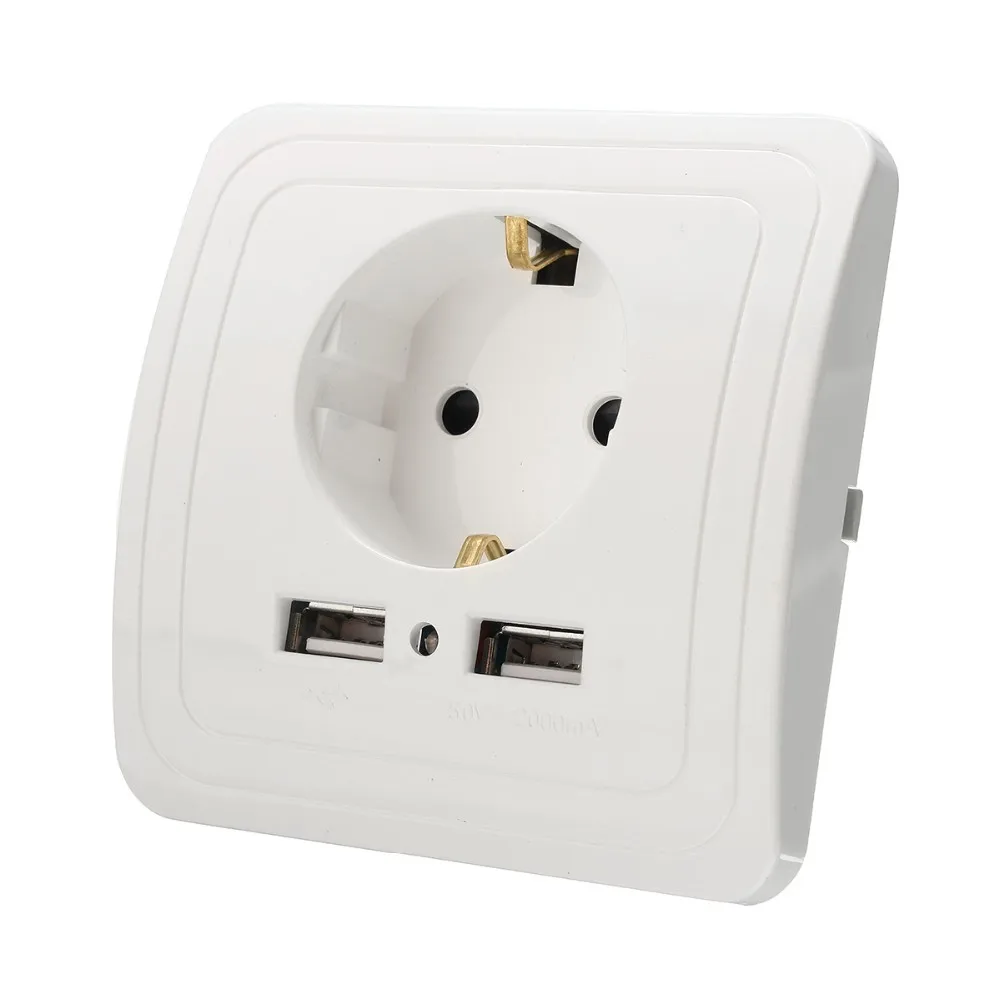 Best Dual USB порты и разъёмы 2000mA стены переходник для зарядного устройства ЕС