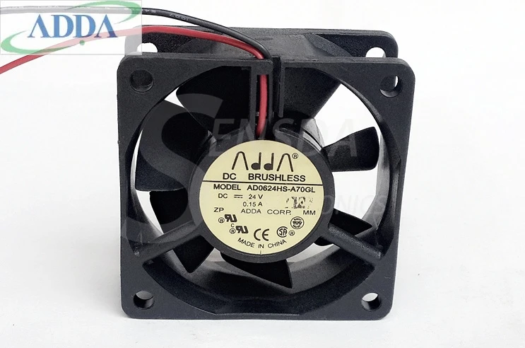 Для ADDA ad0624hs-a70gl 6025 60 мм 6 см DC 24v 0.15a 6 см преобразователь частоты Охлаждающие вентиляторы