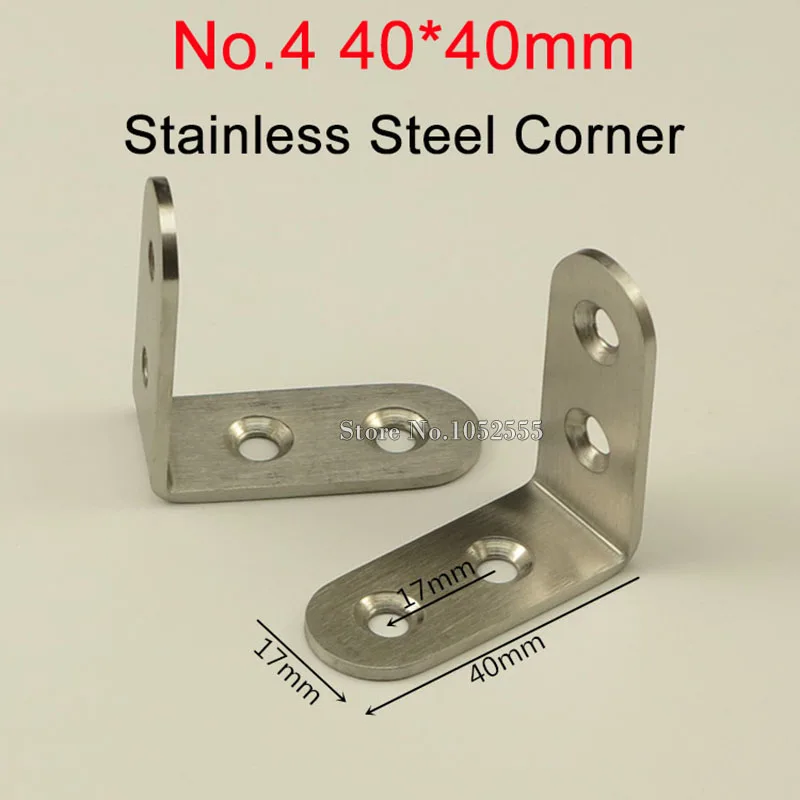 100 шт. 40*40*17 мм нержавеющая металлическая отделка|angle bracket|stainless steel angle bracketsteel bracket |