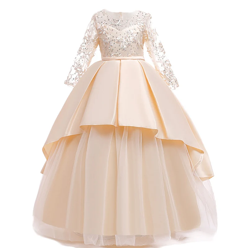 Детское свадебное платье подружки невесты с цветами летние детские официальные