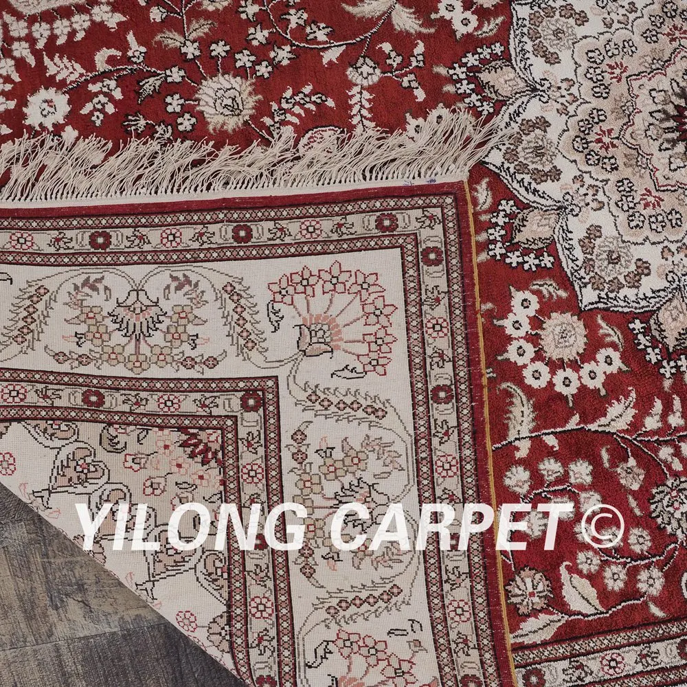YILONG 4 'x 6' традиционный красный персидский Vantage ковер ручной работы (YHW683B4x6) |