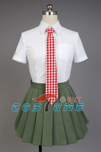 Аниме Супер Dangan Ronpa 2 Danganronpa Mahiru Koizumi Косплей Костюм Школьная форма белая рубашка
