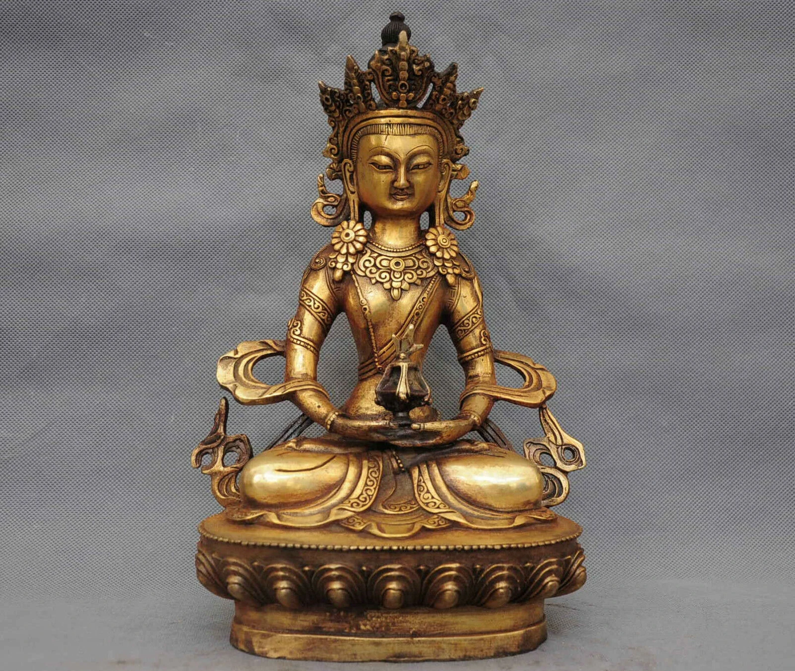 

Бронзовая статуэтка буддизма в тибетском стиле Maitreya Kwan-yin, 12 дюймов, 30 см