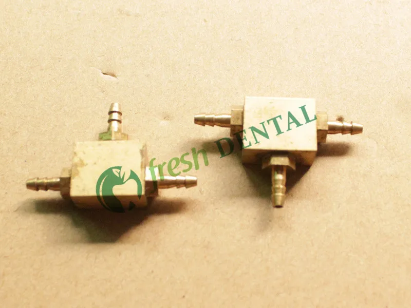 10PCS Dental Valve three accept valve connectors tee 3mm metal dental product equipment SL1219 | Красота и здоровье