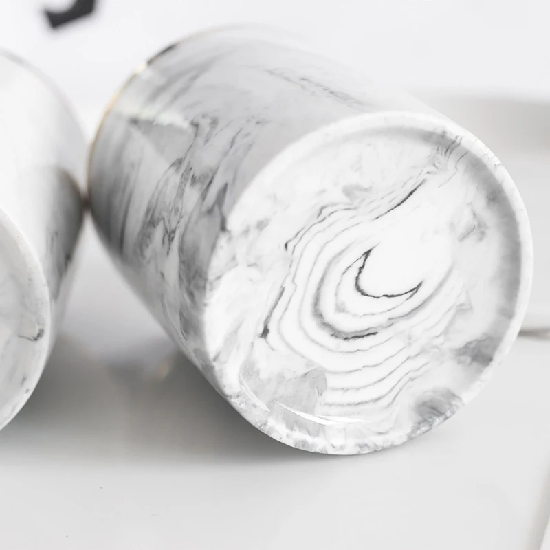 Скандинавские керамические бутылки для хранения Изысканная мраморная Кисть