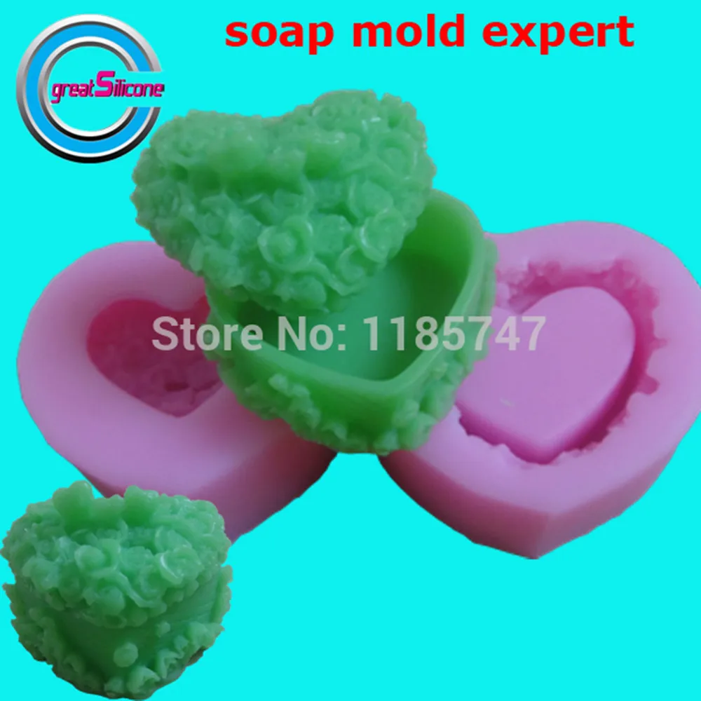 3D силиконовая форма для мыла в форме сердца модная свадебного подарок|mold press|candle