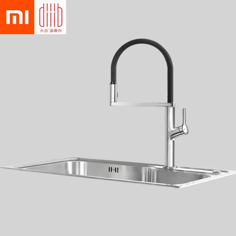 Xiaomi Mijia Dabai U-Yue кухонный интеллектуальный датчик переключатель кран 300 вращающийся на руку универсальная трубка водопроводные кухонные трафареты