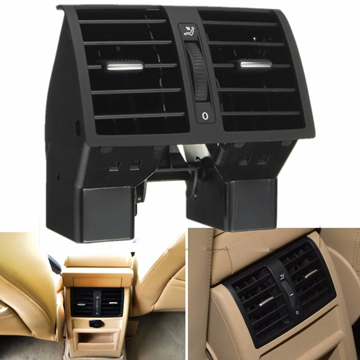 Центральная консоль задний AC кондиционер Выход Vent 1T0819203 1TD819203A 1TD819203B для VW Touran 2003- Caddy 2004
