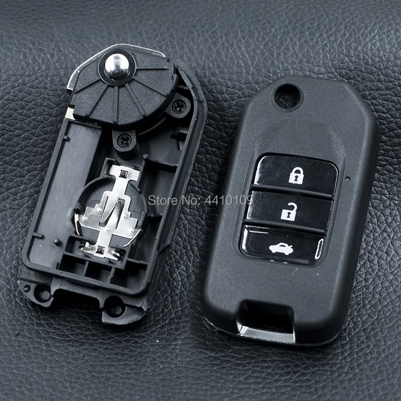 Складная откидная оболочка ключа дистанционного управления для Honda Civic City Fit XRV Vezel