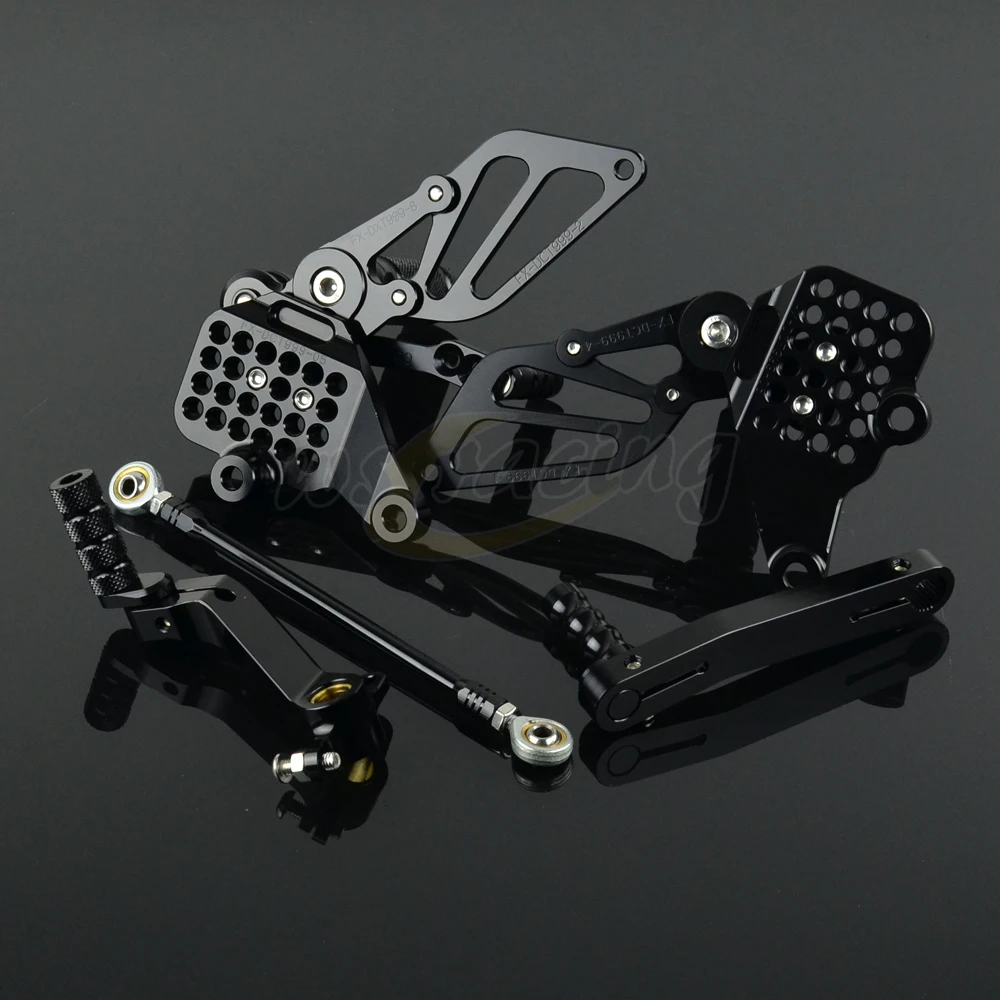 CNC регулируемый мотоцикл заготовка подножки педали отдых Rearset для DUCATI 999 весь год |