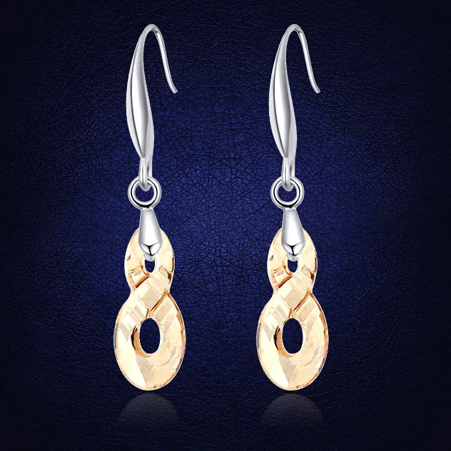 Длинные висячие серьги с кристаллами Сваровски для женщин и девушек модные