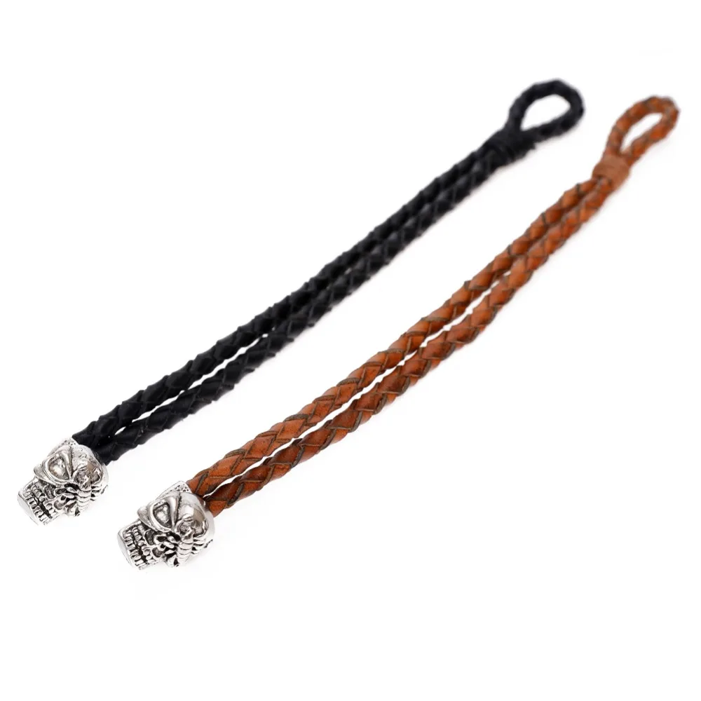 Оптовая Продажа Плетеный Пояса из натуральной кожи в стиле панк-рок головки