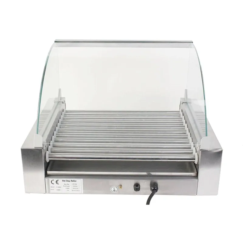 Магазин Применение Электрический 11 ролики гриль снэк-машина с теплым ролик Hot Dog