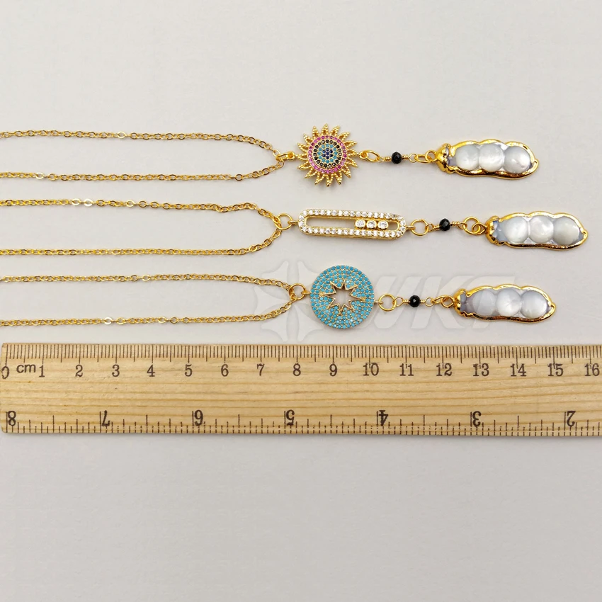 Ожерелье с подвеской WKT опт из кубического циркония 5 шт./лот для украшения